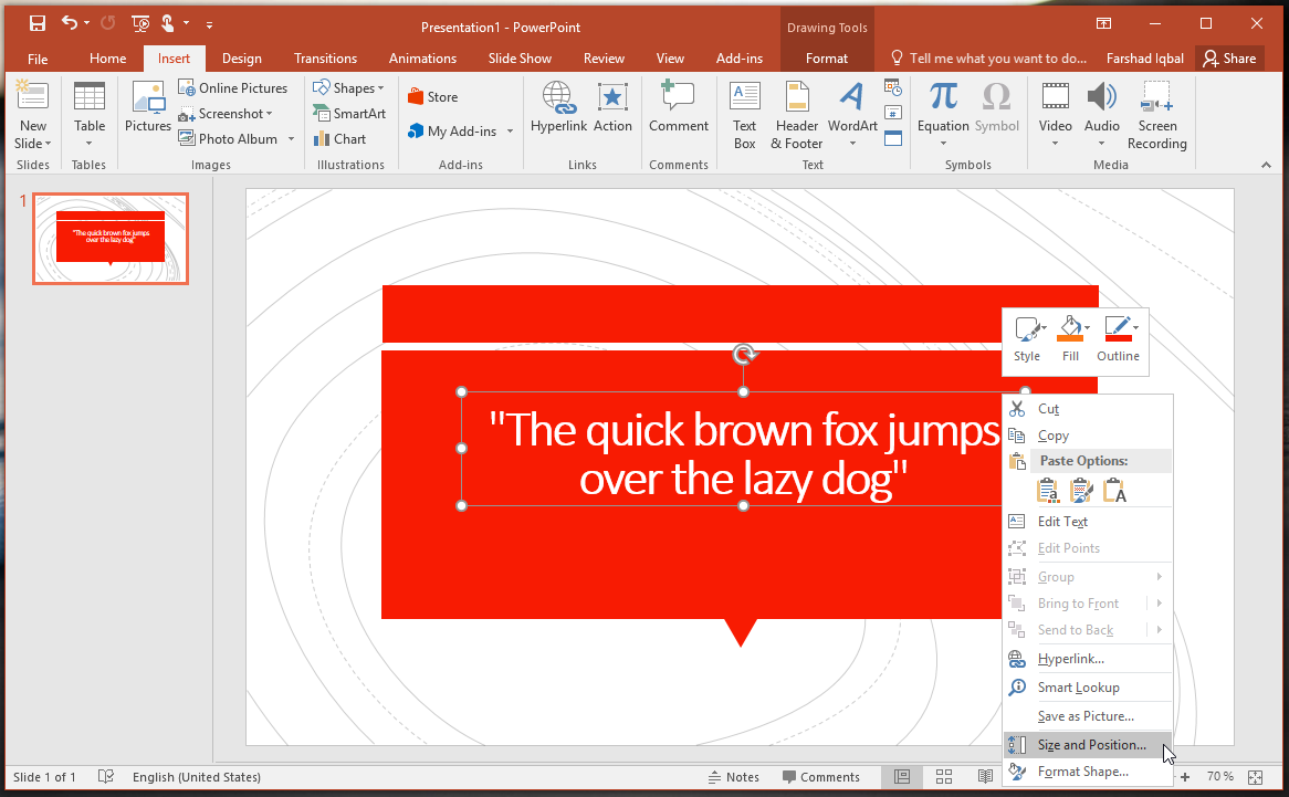 turn on auto flow in powerpoint for mac