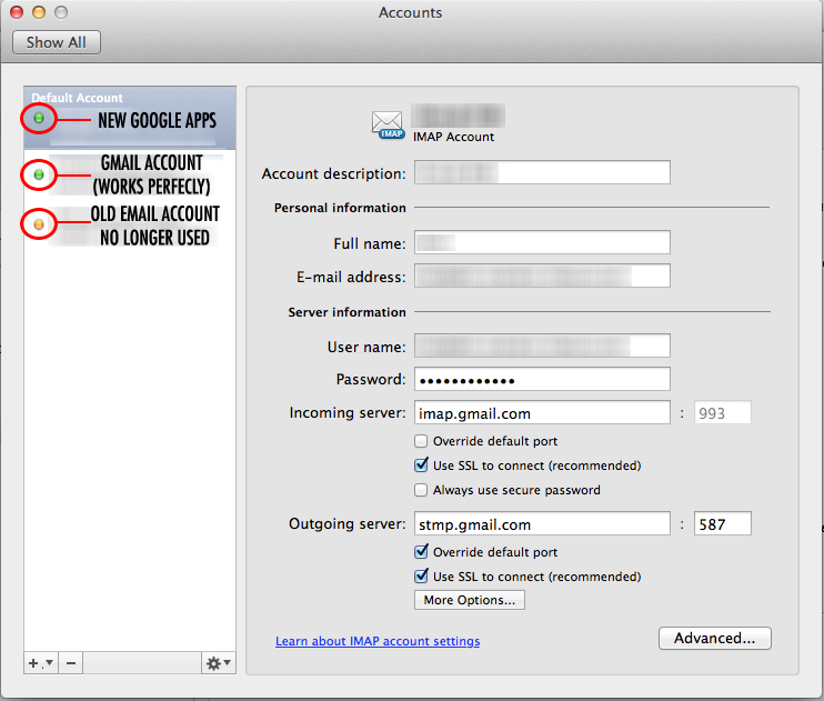 mail settings for gmail on mac